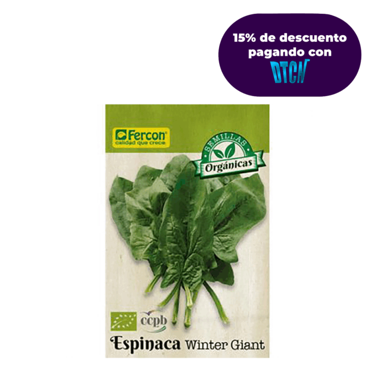 ESPINACA ORGANICA WINTER GIANT BIO X 2GR (SEMILLA)
