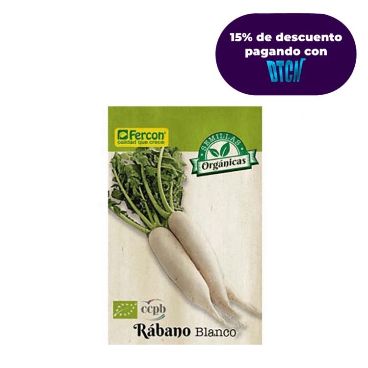 RABANO ORGANICO BLANCO BIO (SEMILLA)