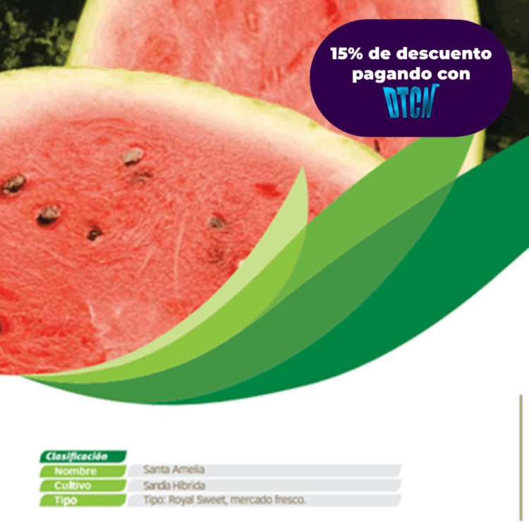 SANDIA SANTA AMELIA x 1000 SEMILLA SEMIN