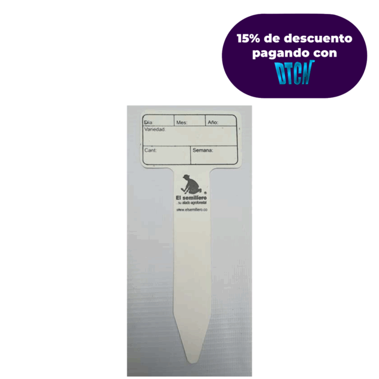 TARJETAS MONITOREO TIPO T 10cm X20cm X UNIDAD